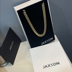 JAXXON Gold Men's Chain Necklace